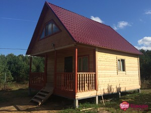 Фундамент для бани из бруса в деревне Стёпаново