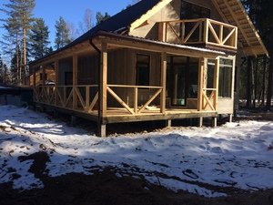 Фундамент для деревянного дома на базе отдыха Романов лес