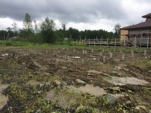 Фундамент для дома из блоков в КП Чистые Ручьи