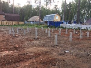 Фундамент для каркасного дома в поселке Верхнее Дуброво