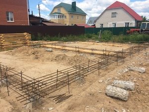 Фундамент с висящим ростверком для кирпичного дома в Костроме