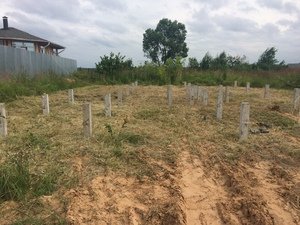 Фундамент для каркасного дома в поселке Лунево