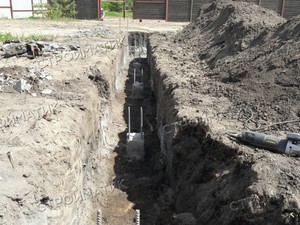 Фундамент для дома из кирпича в селе Староживотинное