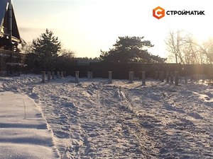Фундамент для дома из бруса в деревне Крупшево