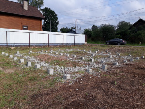 Ж/Б сваи для свайно-ростверкового фундамента под 2-этажный кирпичный дом (Нижний Новгород, Стригино)