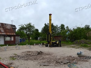 Фундамент для каркасного дома в садоводстве Искра