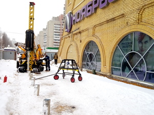 Фундамент под металлоконструкции ТЦ в Липецке