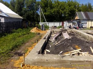 Фундамент для дома из газобетона на хуторе Семиколенов