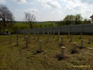 Фундамент под дом на склоне с. Каменка Задонский район