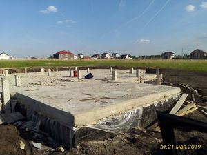 Фундамент под дом из газобетона