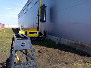 Фундамент на ж/б сваях для пристройки