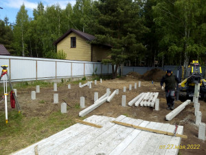 Фундамент под жилой комплекс, с. Желтые пески, Липецкий район