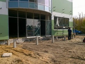 Фундамент для входной группы ТЦ в Воронеже