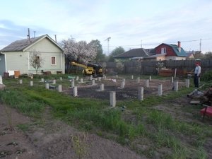 Фундамент для дома из бруса в Ярославле