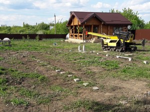 Фундамент для дома из кирпича в селе Горки