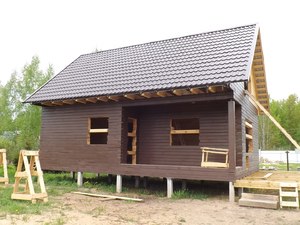 Фундамент для дома из бруса в Борцино