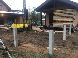 Фундамент под гараж в КП "Чистый ключ"