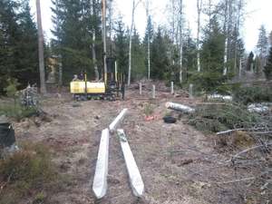 Свайное поле в КП "Стеклянный ручей"