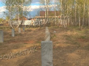 Фундамент для дома из бруса в селе Непряхино