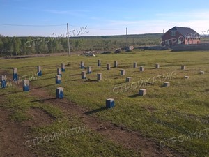 Фундамент под одноэтажный дом из бруса в селе Сафроново