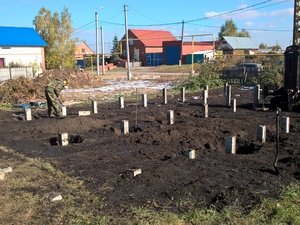 Фундамент для дома из газобетона в деревне Исаково, Челябинск