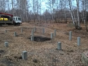 Фундамент для каркасного дома в СНТ Железнодорожный, Челябинск