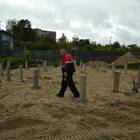 Фундамент на забивных ж/б сваях для дома в Шлиссельбурге Ленинградской области от компании 35FS