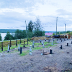 Фундамент на забивных железобетнных сваях под каркасный дом в Карелии