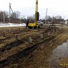 Фундамент на забивных ж/б сваях для дома из газосиликатных блоков в селе Доброе Липецкой области от компании 35FS