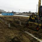 Фундамент на забивных ж/б сваях для дома из газосиликатных блоков в селе Доброе Липецкой области от компании 35FS