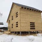 Фундамент для двухэтажного дома из бруса в поселке Зональная Станция, Томской области