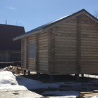 Фундамент для бани из оцилиндрованного бревна