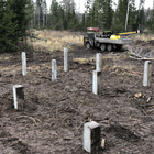 Фундамент двухэтажного дома из бруса