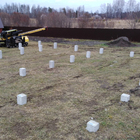 Свайное поле под ростверковый фундамент в селе Корнилово, Томской области