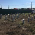 Фундамент на жб забивных сваях под баню из профилированного бруса