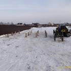 Фундамент на забивных ж/б сваях для бани из бруса в селе Большие Кузьминки Липецкого района от компании 35FS