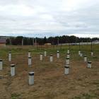 Фундамент на забивных ж/б сваях для каркасного дома в деревне Каменное, Удмуртия от компании 35FS