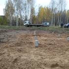 Фундамент на забивных ж/б сваях с обвязкой брусом для каркасного дома в деревне Починок Вожойский, Ижевск от компании 35FS