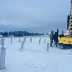 Фундамент на забивных ж/б сваях для дома из бревна в деревне Каменное, Удмуртия от компании 35FS