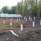 Фундамент на забивных ж/б сваях с бетонным ростверком для двухэтажного каркасного дома в деревне Макарово, Удмуртия от компании 35FS