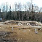 Фундамент на забивных ж/б сваях с бетонным ростверком для двухэтажного каркасного дома в деревне Макарово, Удмуртия от компании 35FS