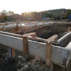 Фундамент на забивных ж/б сваях с бетонным ростверком для двухэтажного каркасного дома в деревне Макарово, Удмуртия от компании 35FS