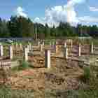 Фундамент на забивных ж/б сваях для дома поверх старого фундамента в Клинском районе МО от компании 35FS