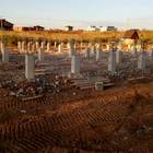 Фундамент на забивных ж/б сваях для тяжелого дома из газобетона в МО от компании 35FS