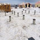 Фундамент на забивных ж/б сваях с обвязкой брусом для дома из оцилиндрованного бревна в КП Ближняя Усадьба, Удмуртия от компании 35FS