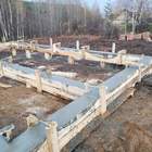 Фундамент на забивных ж/б сваях с бетонным ростверком для двухэтажного каркасного дома в деревне Макарово, Удмуртия от компании 35FS