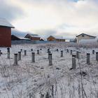 Фундамент на забивных ж/б сваях с обвязкой брусом для дома из оцилиндрованного бревна в КП Ближняя Усадьба, Удмуртия от компании 35FS