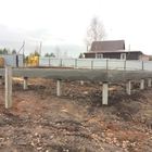Фундамент на забивных ж/б сваях с бетонным ростверком для двухэтажного каркасного дома в деревне Макарово, Удмуртия от компании 35FS