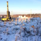 Фундамент на забивных ж/б сваях с обвязкой брусом для дома из оцилиндрованного бревна в КП Ближняя Усадьба, Удмуртия от компании 35FS