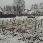 Фундамент на забивных ж/б сваях для каркасного дома в деревне Копнинское Даниловского района Ярославской области от компании 35FS